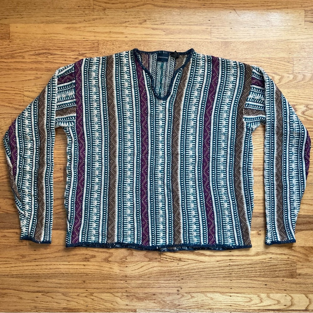 Vintage STRUCTURE Sweater Oversized 90s Boho